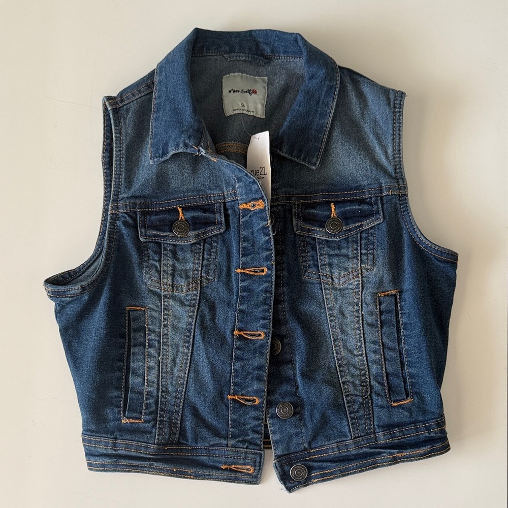 Rue21 Blue Jean Vest